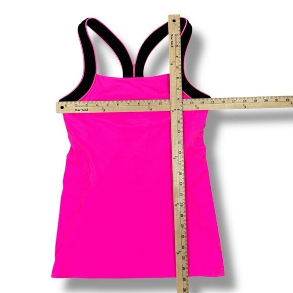 Victoria’s Secret Sport Athletic Workout Tank Top Neon Pink Black Small - Picture 10 of 11
